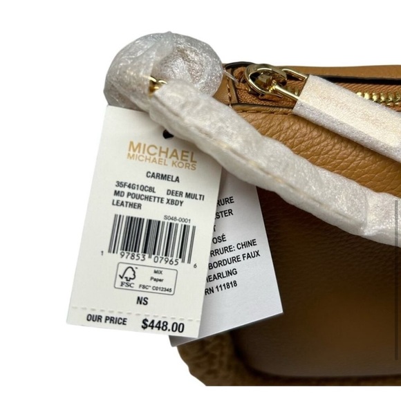 MICHAEL KORS CARMELA Deer Multi
Medium Leather Chain Crossbody
Shearling
NWT - Picture 2 of 7
